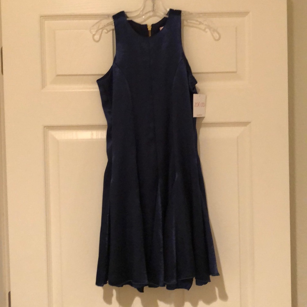 Navy shimmer dress